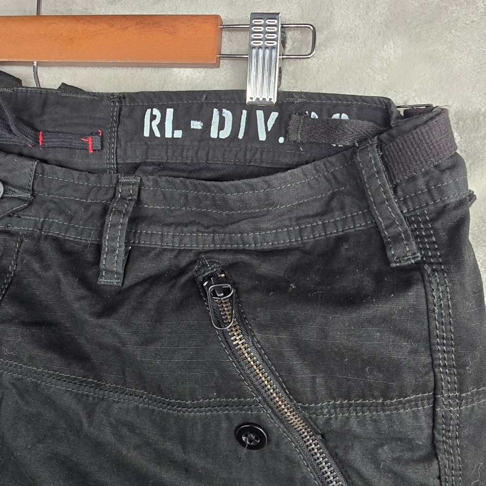 Polo Ralph Lauren Cargo Pants Mens 42x32 Utility Multi Black Paratrooper Flight‎ - Picture 5 of 14